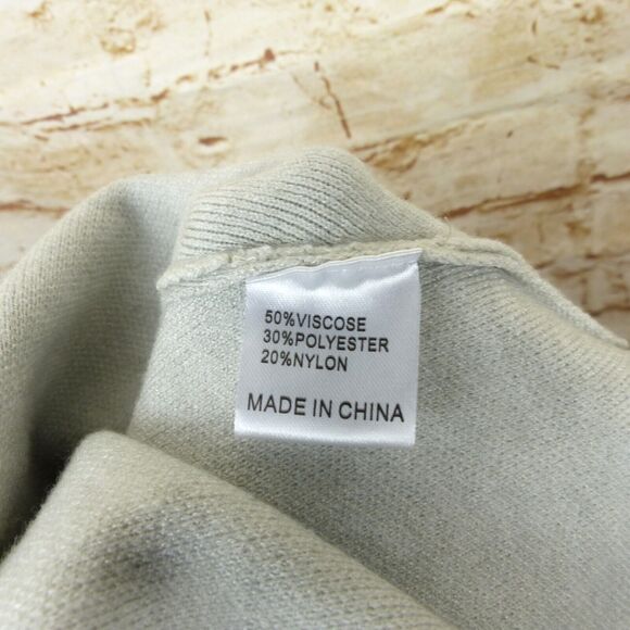 Princess Polly Crop Bell Sleeves Sweater Womens XS Gray Girl Soldier Relaxed - Picture 10 of 11